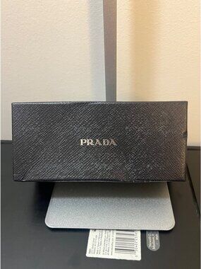 Prada Black Textured Cardboard Eyeglass BOX With Accessories